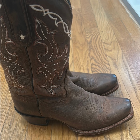 Tony Lama Brown Western Cowboy Boots